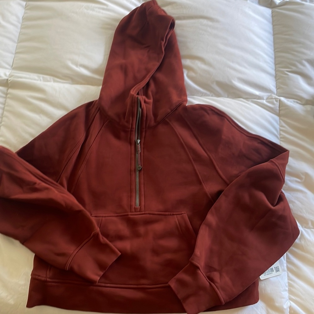 NWT lululemon oversized scuba 1/2 zip hoodie.